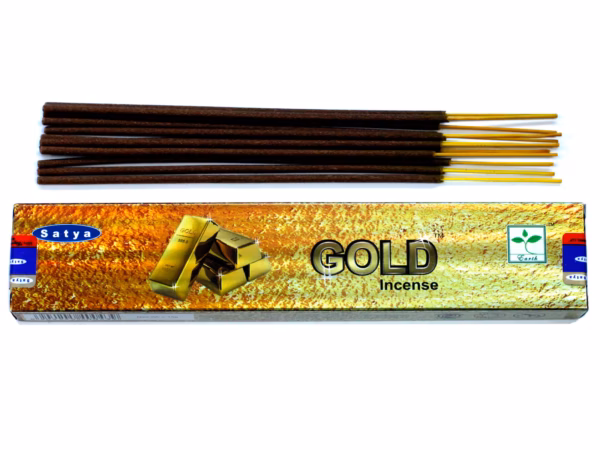 Satya Røgelse 15gm - Guld