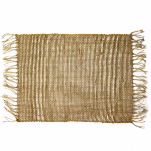 Natürliches Tischset mit Seegrasfransen - Natur
