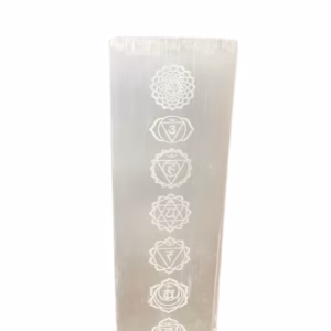 Seleniet Bloklamp 25cm - Chakra Lamp