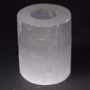 Selenit Cylinder Lysestage - 10cm