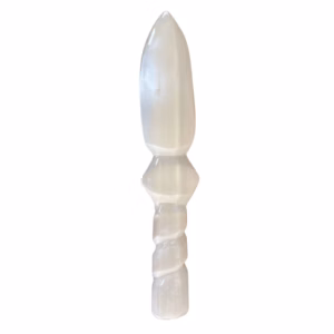 Ritualkniv av Selenit - Spiral - Stor - 25cm