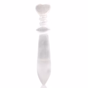 Ritualkniv av Selenit - Spiral - Stor - 25cm