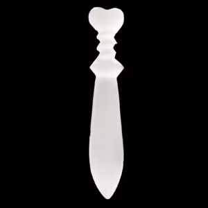 Ritualkniv av Selenit - Spiral - Stor - 25cm