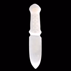 Selenit - Ritualmesser - Chakra