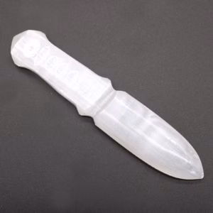 Selenit - Ritualmesser - Chakra