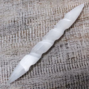 Selenitt Spiralstav - 16cm (spiss I Begge Ender)