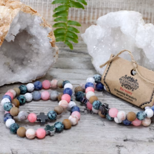 Vennskaps Armbånd - Harmony - Rainbow Gemstones 2 Stk.