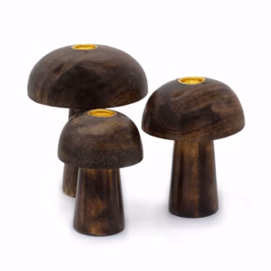 Set van 3 Wierookkegel Paddenstoelen - 10cm 9cm 8cm