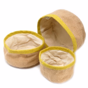 Ensemble de 3 Paniers en Jute Naturel - Olive