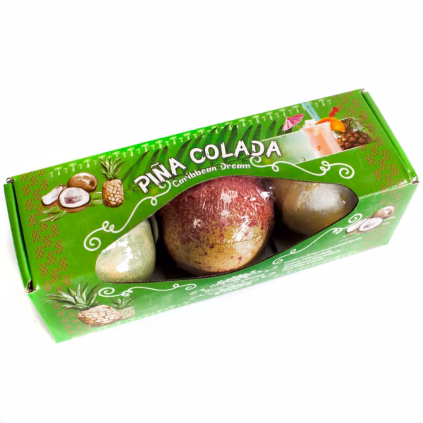 Set de 3 Bombas de Baño Piña Colada