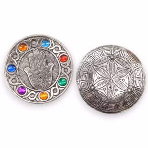 Zeven Chakra Hamsa Wierookhouder 11,5cm