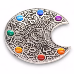 Porta Incienso Siete Chakras Luna 11.5cm