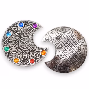 Porta Incienso Siete Chakras Luna 11.5cm