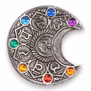 Porta Incienso Siete Chakras Luna 11.5cm
