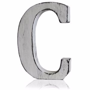 Shabby Chic Bogstaver - C