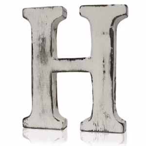 Shabby Chic Bokstäver - H