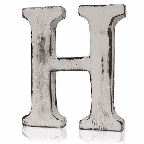 Shabby Chic Bokstäver - H