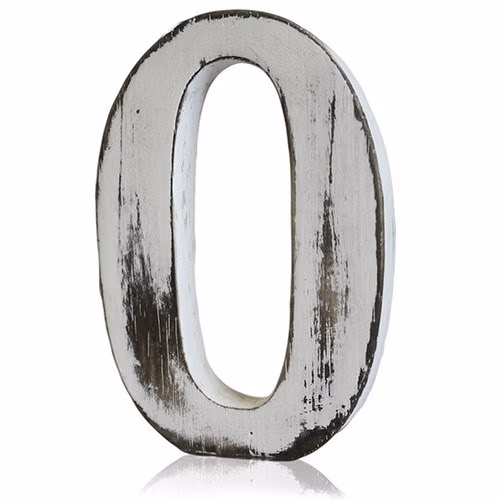 Shabby Chic Buchstaben - O