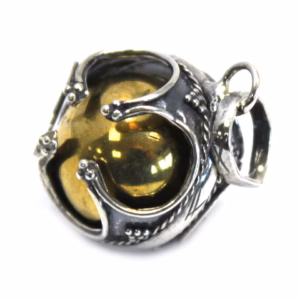 Ängelklocka i Silver - Välstånd - 16mm