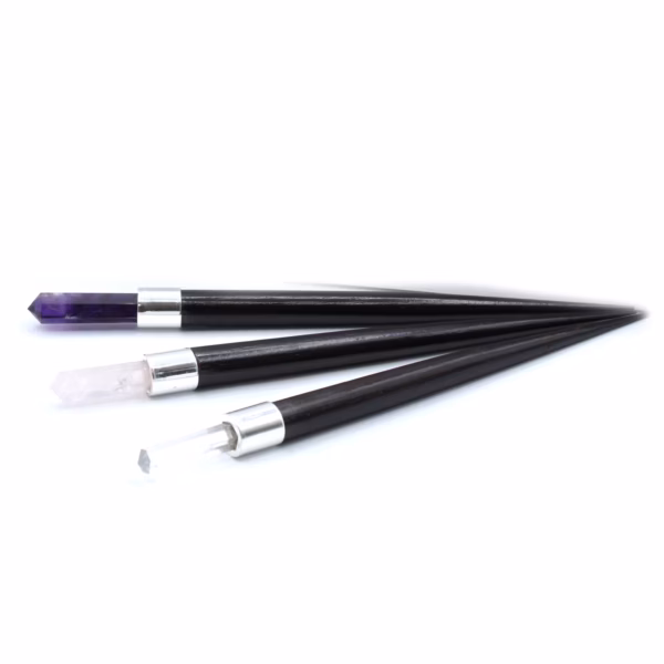 Heilstab - Rosenquarz - Steinquarz - Amethyst