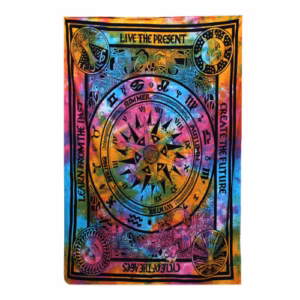 Single Cotton Bedspread + Wall Hanging - Cycle of Ages