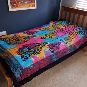 Tagesdecke aus Baumwoll / Wandbehang - Traumfänger