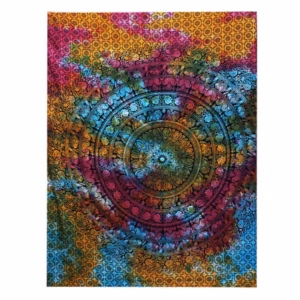 Tagesdecke aus Baumwolle / Wandbehang - Mandala Elephant