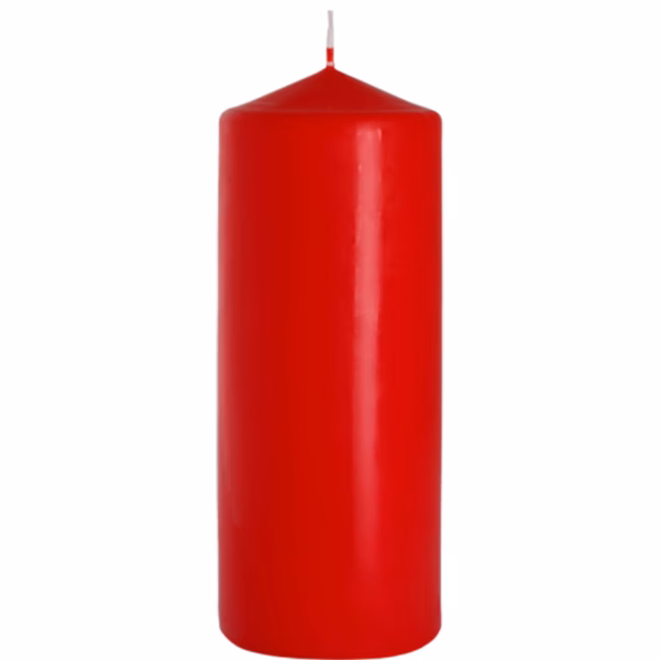 Stumpenkerze - Red - 80x200mm
