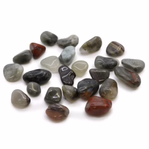 African Tumble Stones - Bloodstone - Sephtonite - Small - 24pcs