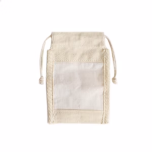 Cotton Window Pouch - Small