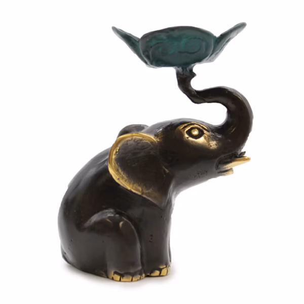 Elephant Candle / Incense Holder - Small