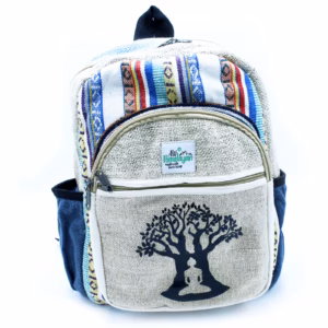 Hemp Backpack - Bohdi Tree Design - Small