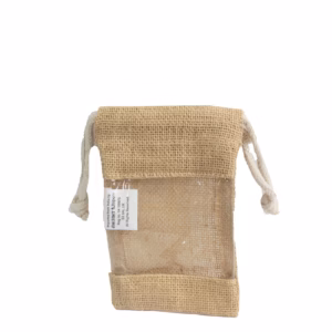 Jute Zakje met Kijkvenster - Klein