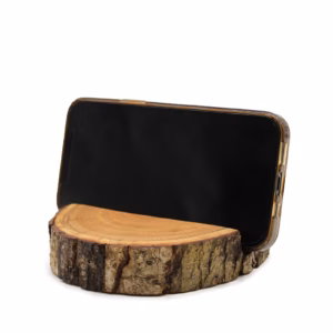 Soporte para el Móvil Pequeño de Tronco (Ranura Completa) - Natural