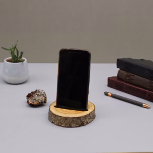 Soporte para el Móvil Pequeño de Tronco (Ranura) - Natural
