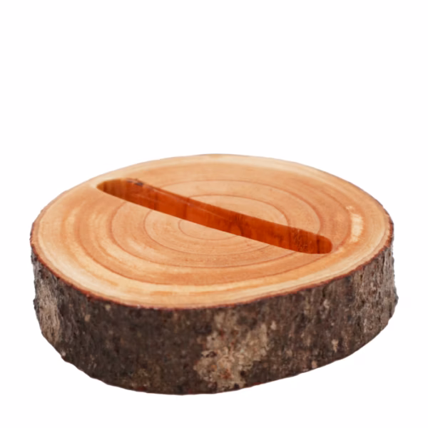 Soporte para el Móvil Pequeño de Tronco (Ranura) - Natural
