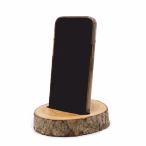Soporte para el Móvil Pequeño de Tronco (Ranura) - Natural