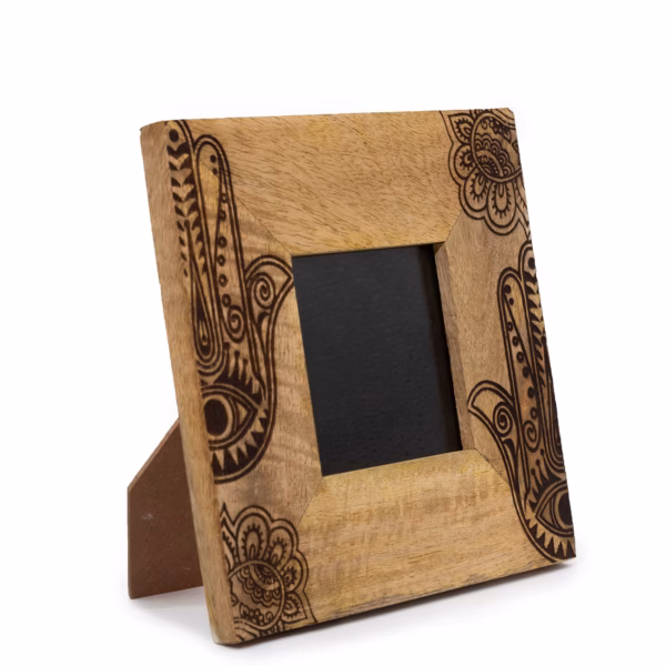 Mangotræ Billedramme (til 10x15cm) - Hansa - Sort - 10x15cm - 20x20x2cm