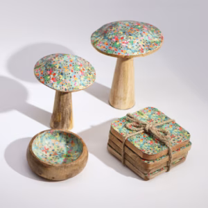 Champignon - Motif Carreaux Méditerranéens - Petit