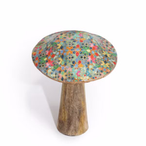 Pilz - 10cm - Mediterranes Fliesenmuster - Klein