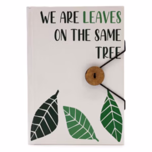 Notebook with Strap - Leaves on the Same Tree - Small