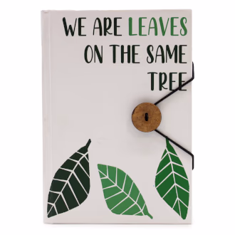 Notebook with Strap - Leaves on the Same Tree - Small
