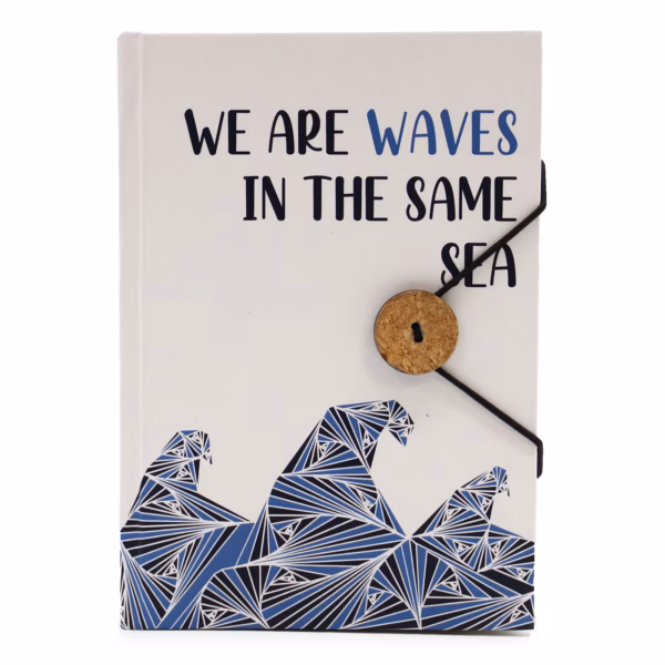 Notebook with Strap - Waves in the Same Sea - Small