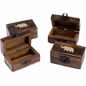 Petites Boîtes en Bois de Mangiuer