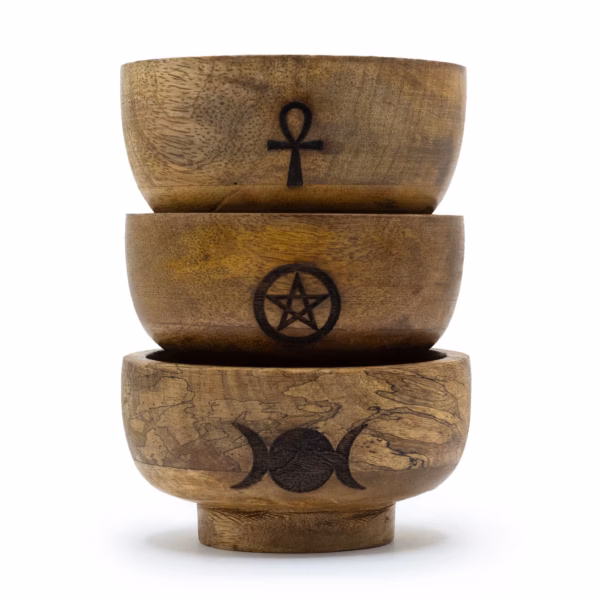 Ritualschale - Räucherkegelhalter 11x6cm - Verschiedene Fünfecke Usw. - Klein