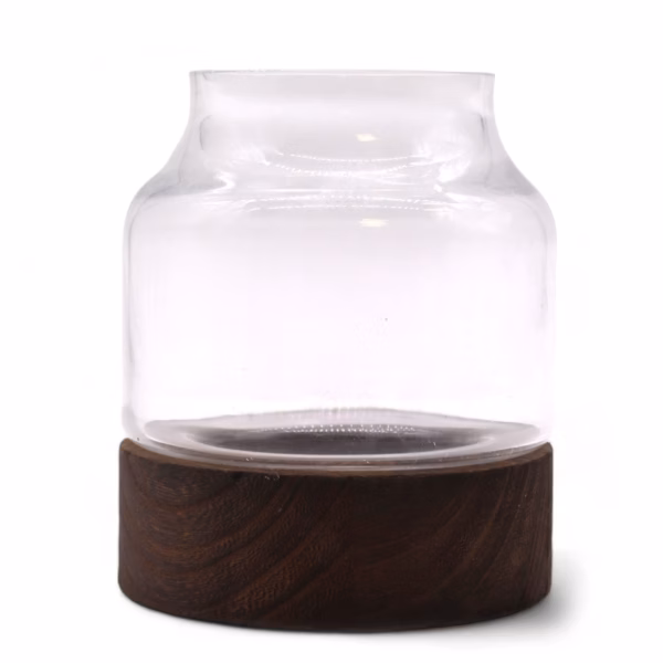 Terario Pequeño en Madera de Tung Oscura