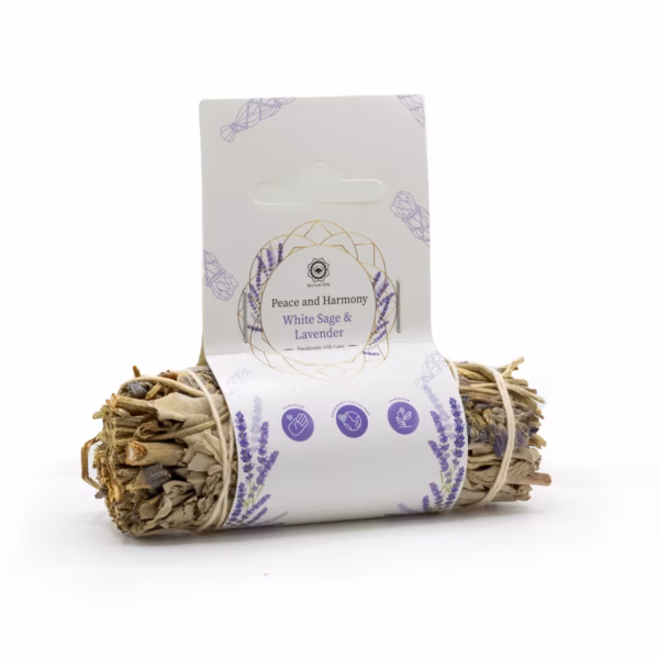 Smudge Stick - Witte Salie & Lavendel - 10cm