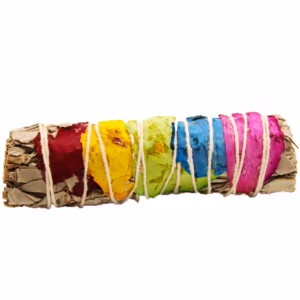 Smudge Stick - 7 Chakra Vit Salvia 10cm