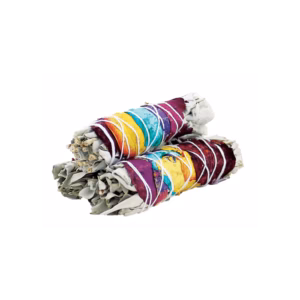 Smudge Stick - 7 Chakra Vit Salvia 10cm