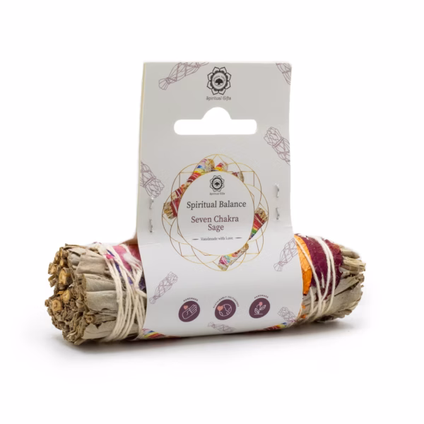 Smudge Stick - 7 Chakra Vit Salvia 10cm